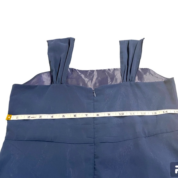 Chiffon Dress - Navy - size 14 - Picture 14 of 15